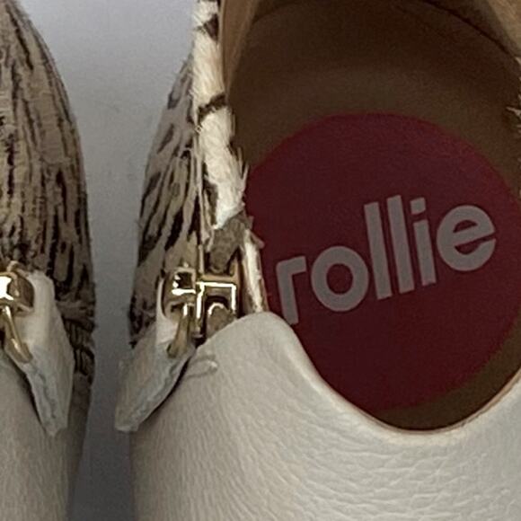 Rollie Booties 7 leather ankle boots Neutral Fall Leopard winter Casual Comfort - Picture 14 of 14